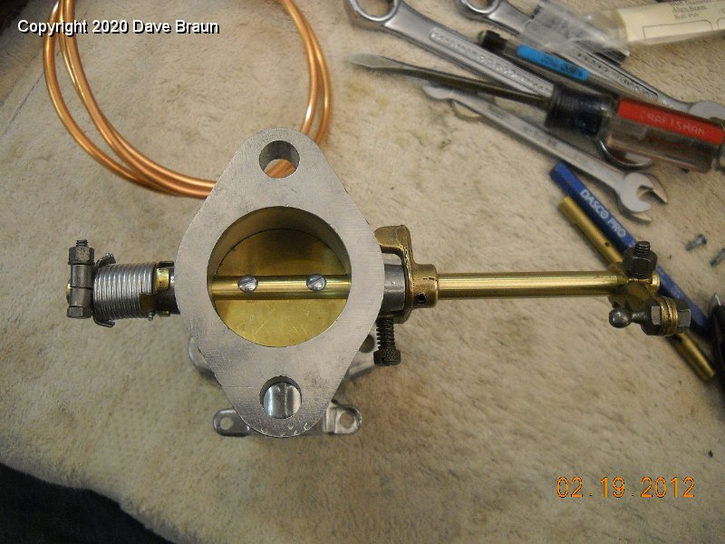 SU Carburetor Services/MG TD Judson H4 1202/Assembly/Throttle shaft and